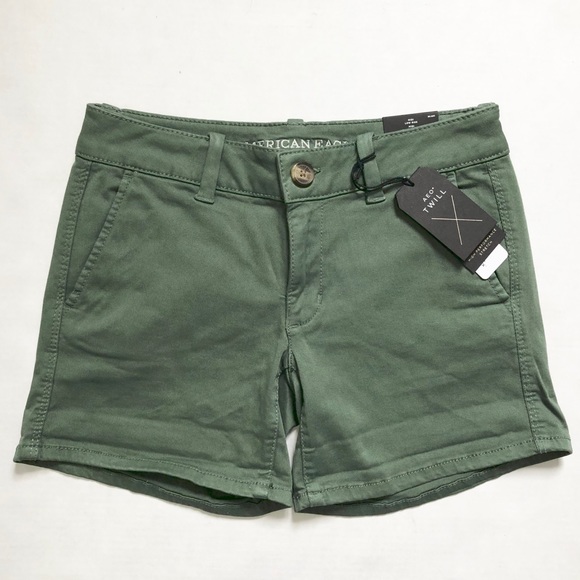 American Eagle Outfitters Pants - NWT AE TWILL X MIDI SHORTS